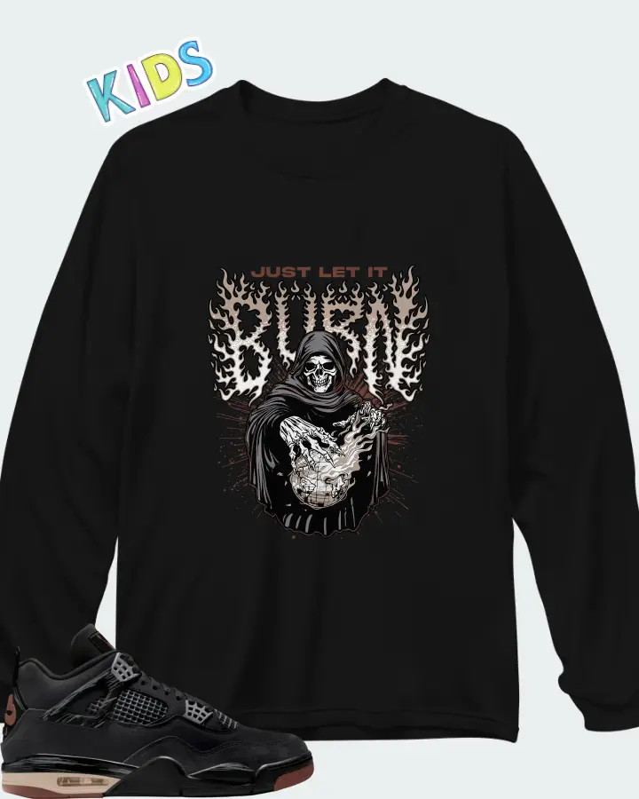Air Jordan 4 London Matching Kid's Long Sleeve T-Shirt