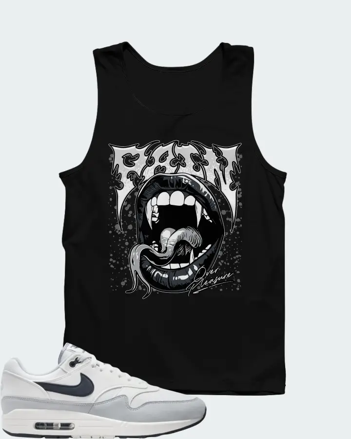 Nike Air Max 1 Pure Platinum Dark Obsidian Matching Tank Top