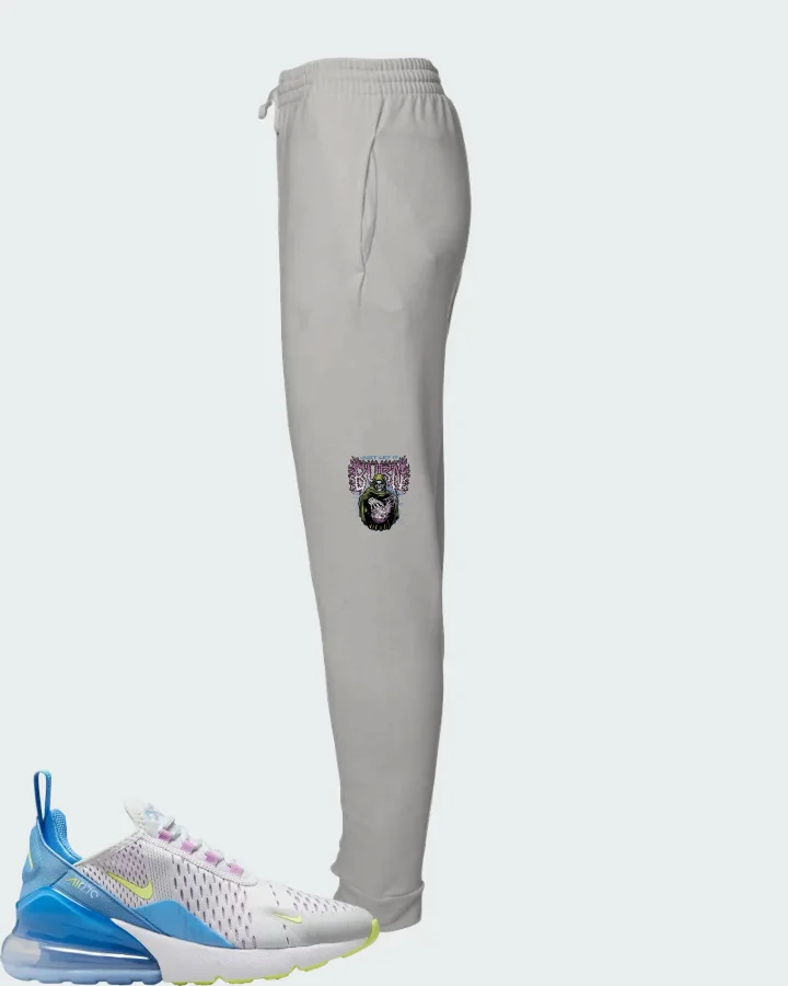 Nike Air Max 270 Pure Platinum Blue Light Lemon Twist Matching Joggers