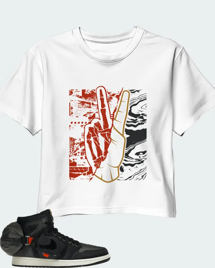 Jordan 1 Retro High OG SP Utility Sneaker Matching White Crop Top - Peace of mind