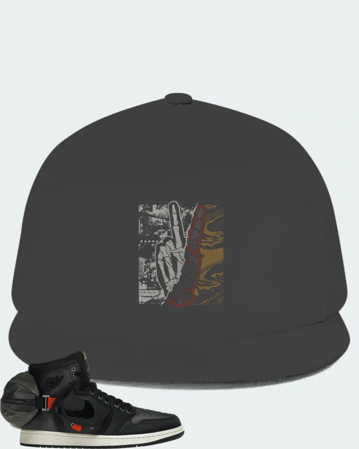 Jordan 1 Retro High OG SP Utility Sneaker Matching Dark Grey Hat - Peace of mind