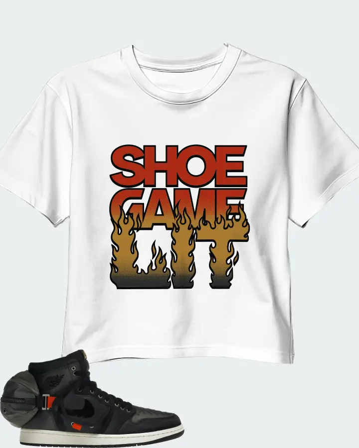 Jordan 1 Retro High OG SP Utility Sneaker Matching White Crop Top - Shoe Game Lit Refreshed