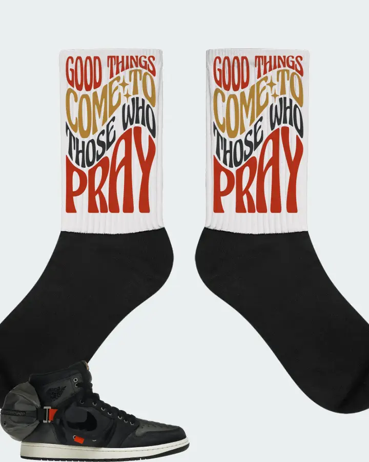 Jordan 1 Retro High OG SP Utility Sneaker Matching White Socks - Good Things Come To Those Who Pray