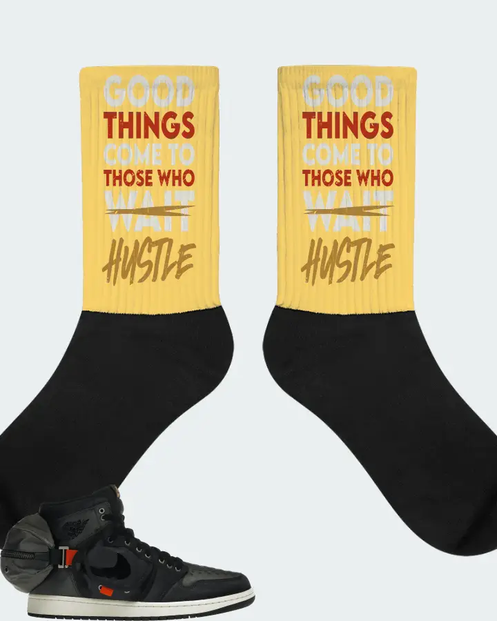 Jordan 1 Retro High OG SP Utility Sneaker Matching Yellow Socks - Good Things Come