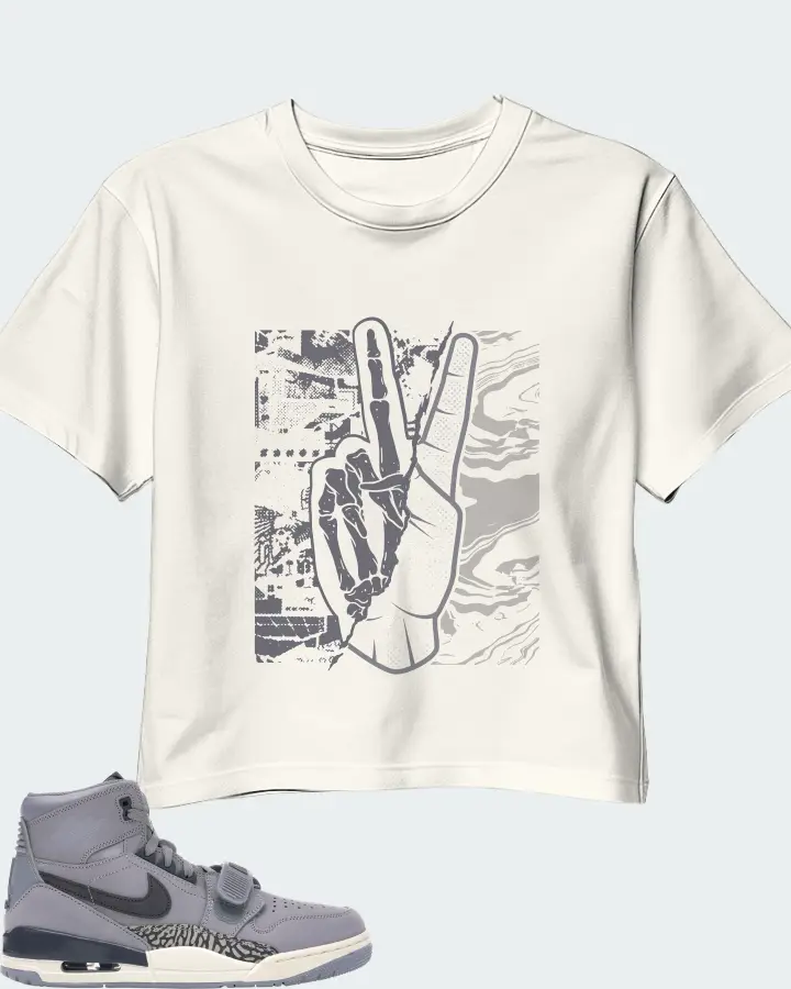 Jordan Legacy 312 Sneaker Matching Ecru White Crop Top - Peace of mind
