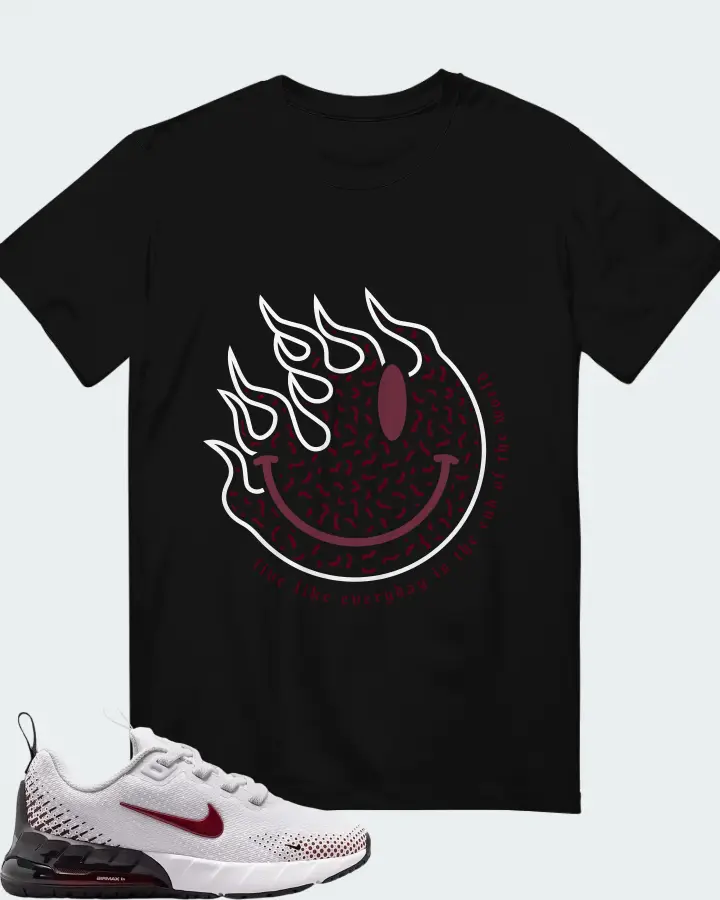 Nike Air Max Phoenix White Black Team Red Matching T-Shirt