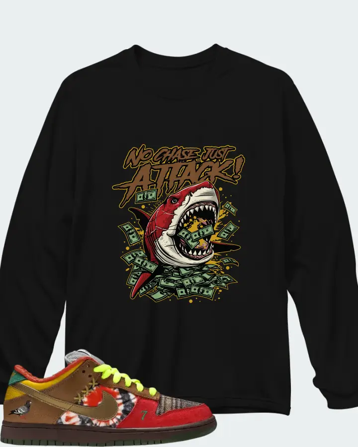 Nike Dunk Low SB What The Dunk Matching Long Sleeve T-Shirt