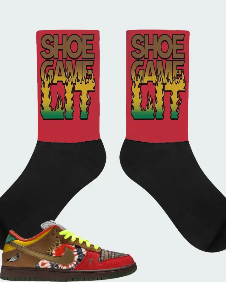 Nike Dunk Low SB What The Dunk Matching Socks