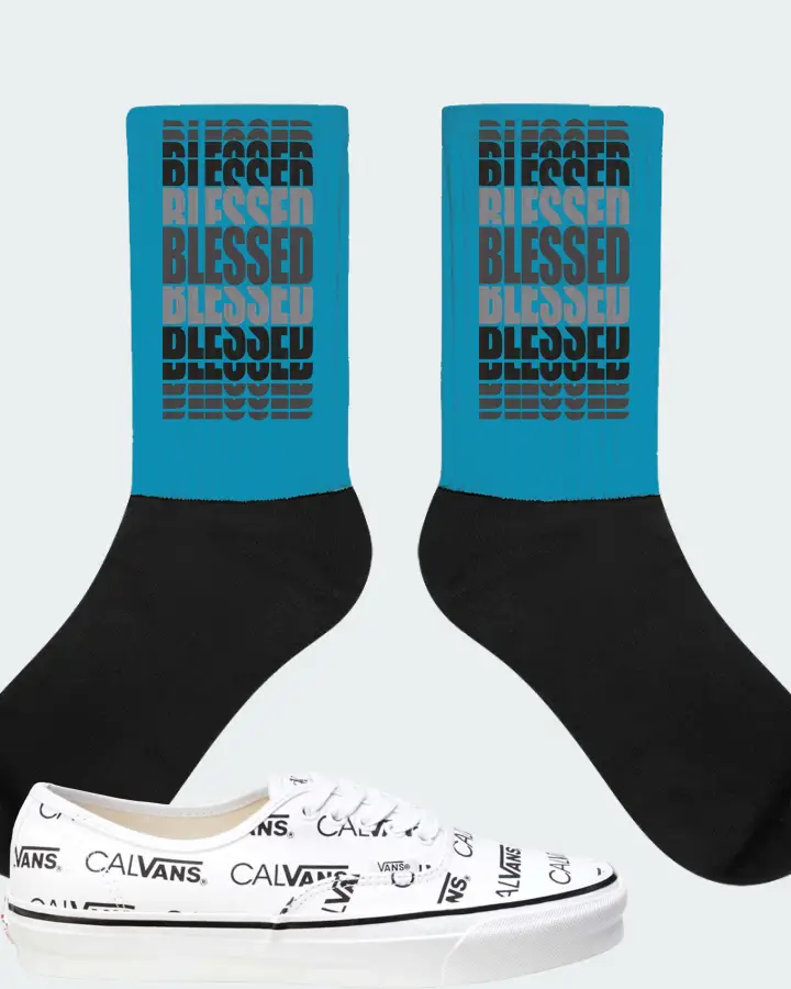 Vans Authentic Sneaker Matching Aqua Socks - BLESSED Many Times