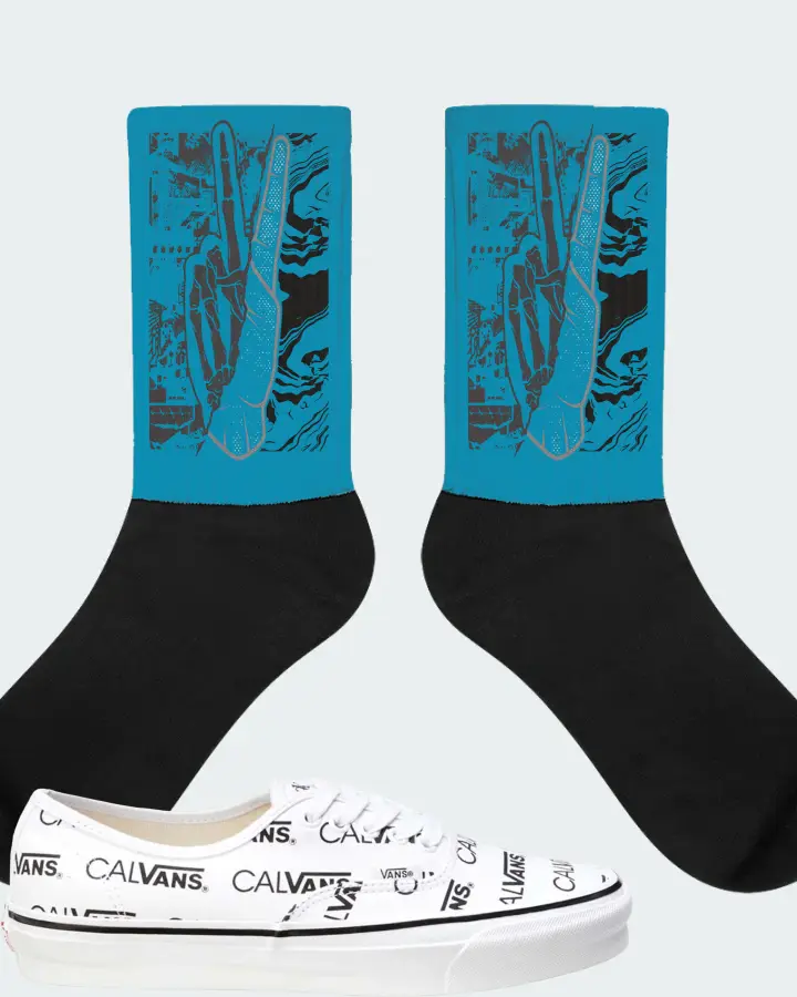 Vans Authentic Sneaker Matching Aqua Socks - Peace of mind