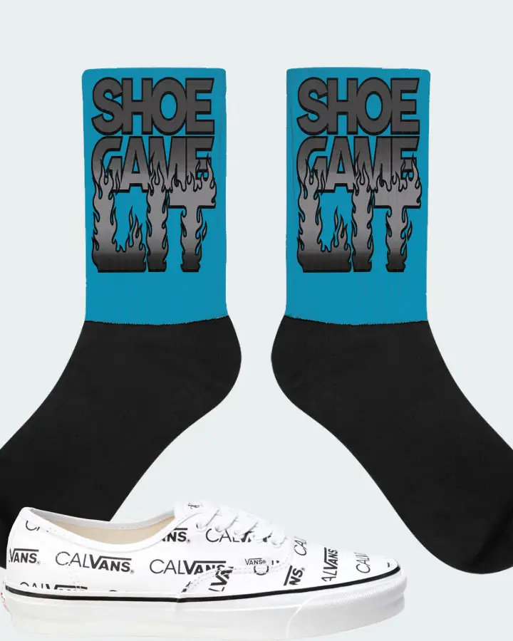 Vans Authentic Sneaker Matching Aqua Socks - Shoe Game Lit Refreshed