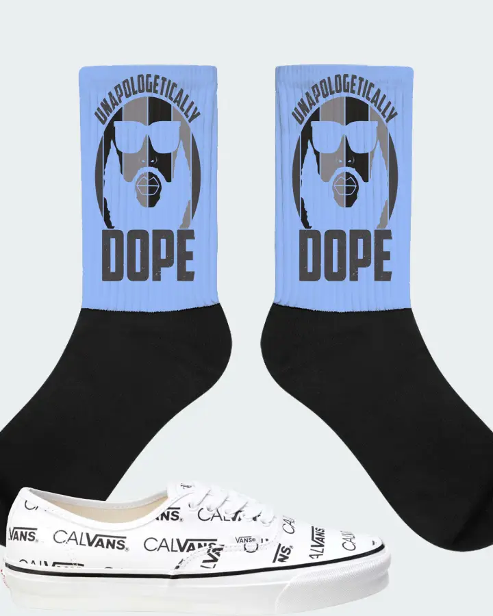 Vans Authentic Sneaker Matching Carolina Blue Socks - UNAPOLOGETICALLY DOPE Man