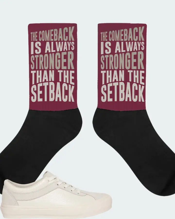 Vans Vault Bold Ni LX  Sneaker Matching Maroon Socks - The Comeback