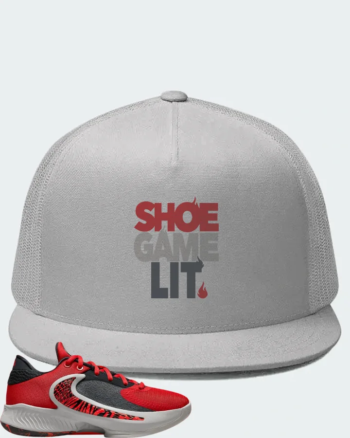 Nike Zoom Freak 4 Sneaker Matching White Hat - Shoe Game Lit Classic