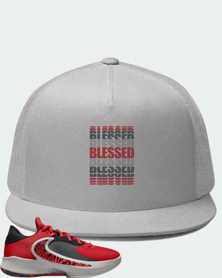 Nike Zoom Freak 4 Sneaker Matching White Hat - BLESSED Many Times