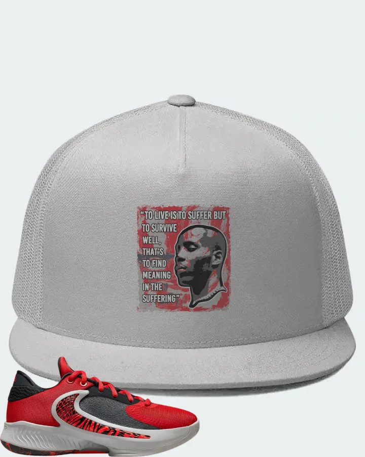 Nike Zoom Freak 4 Sneaker Matching White Hat - DMX Suffer Quote