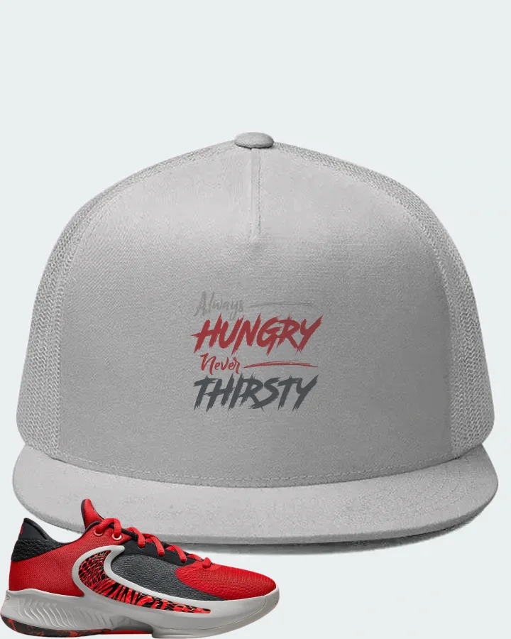 Nike Zoom Freak 4 Sneaker Matching White Hat - Always HUNGRY Never THIRSTY