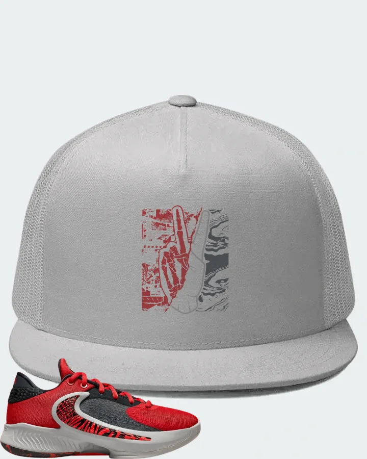 Nike Zoom Freak 4 Sneaker Matching White Hat - Peace of mind