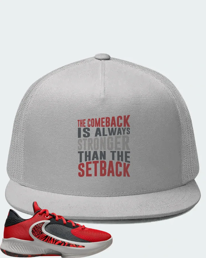 Nike Zoom Freak 4 Sneaker Matching White Hat - The Comeback