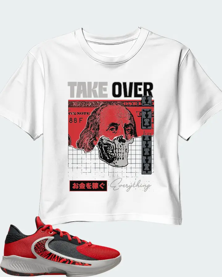 Nike Zoom Freak 4 Sneaker Matching White Crop Top - Take Over