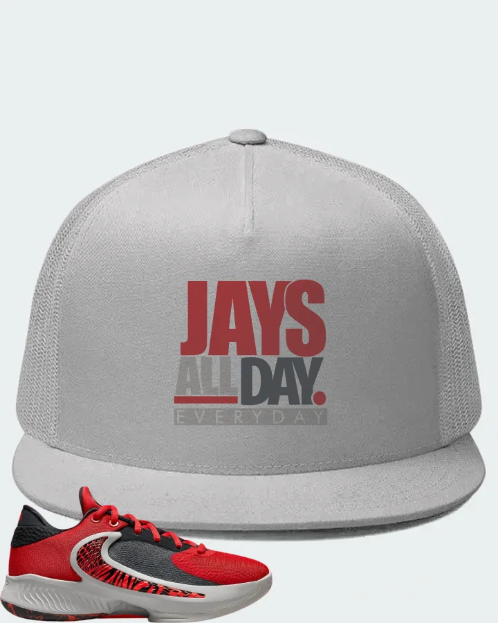 Nike Zoom Freak 4 Sneaker Matching White Hat - Jays All Day