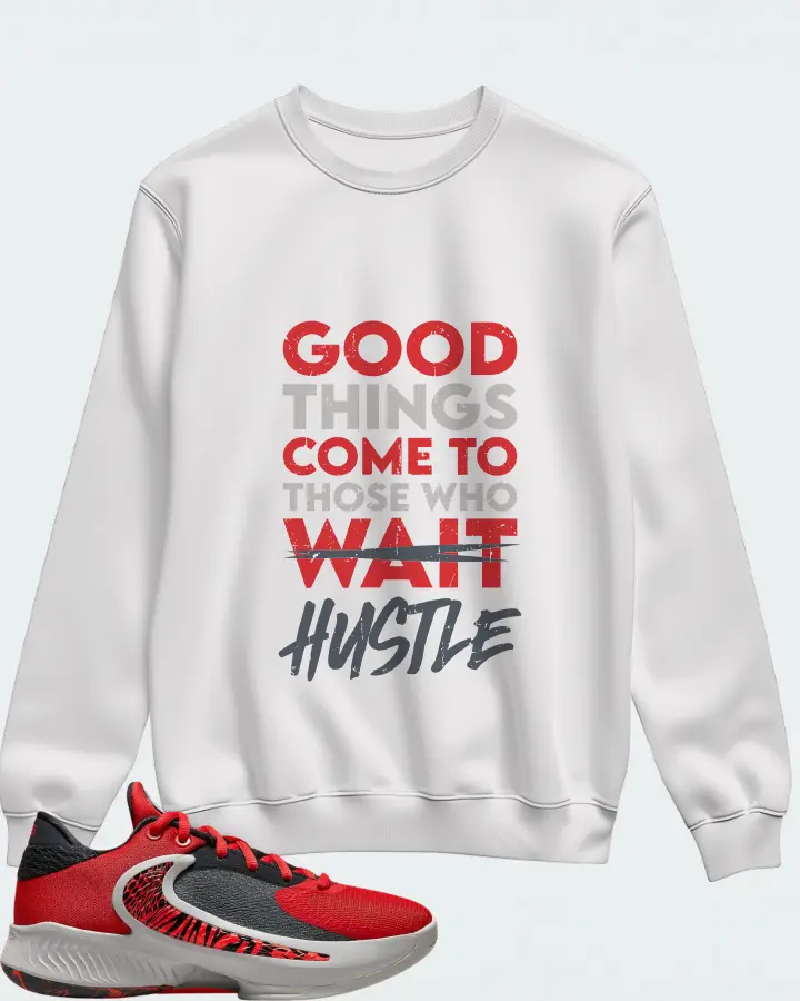 Nike Zoom Freak 4 Sneaker Matching White Sweatshirt - Good Things Come