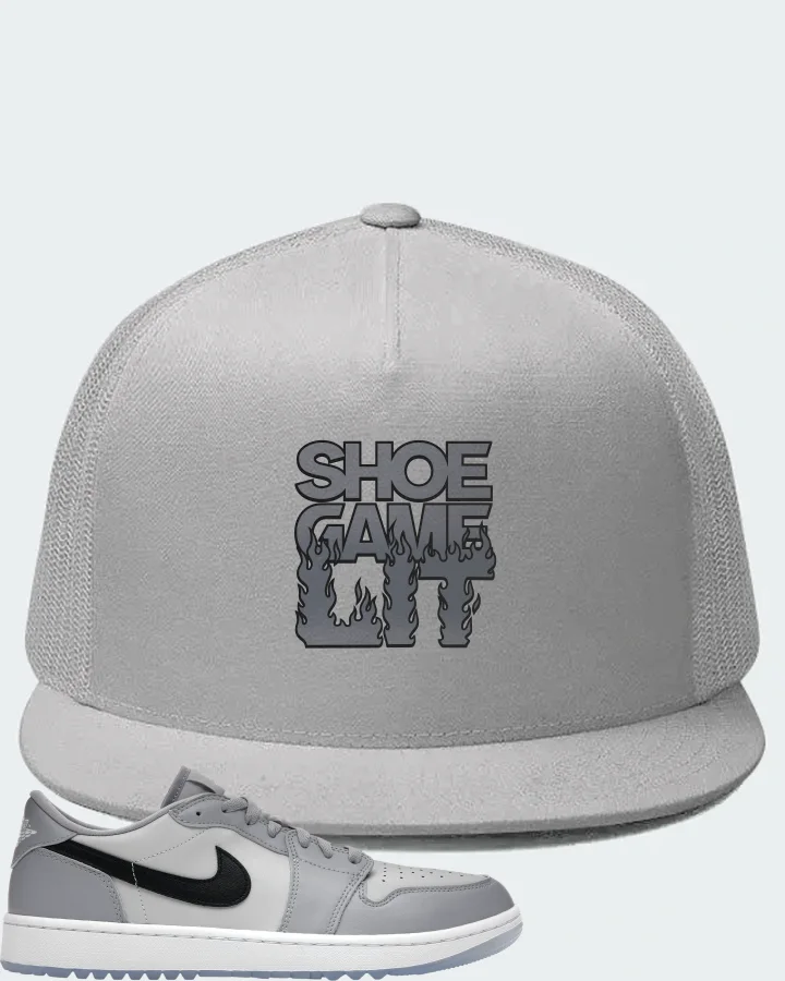 Jordan 1 Retro Low Golf Sneaker Matching White Hat - Shoe Game Lit Refreshed