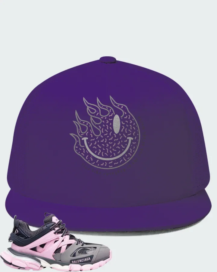 Balenciaga Track White Rose Pink Grey Matching Hat