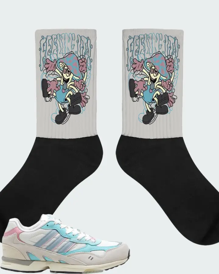 adidas Torsion Super Core White Magic Grey Easy Mint Matching Socks