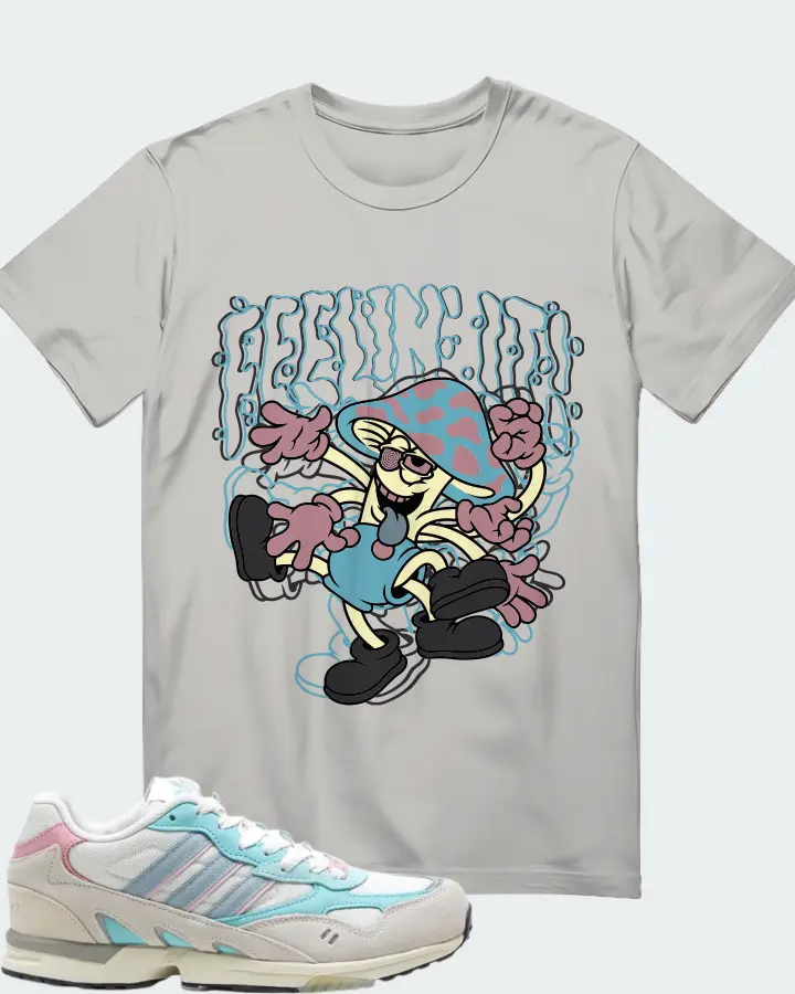 adidas Torsion Super Core White Magic Grey Easy Mint Matching T-Shirt