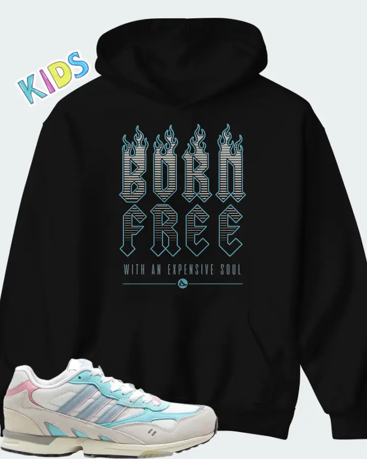 adidas Torsion Super Core White Magic Grey Easy Mint Matching Kid's Hoodie