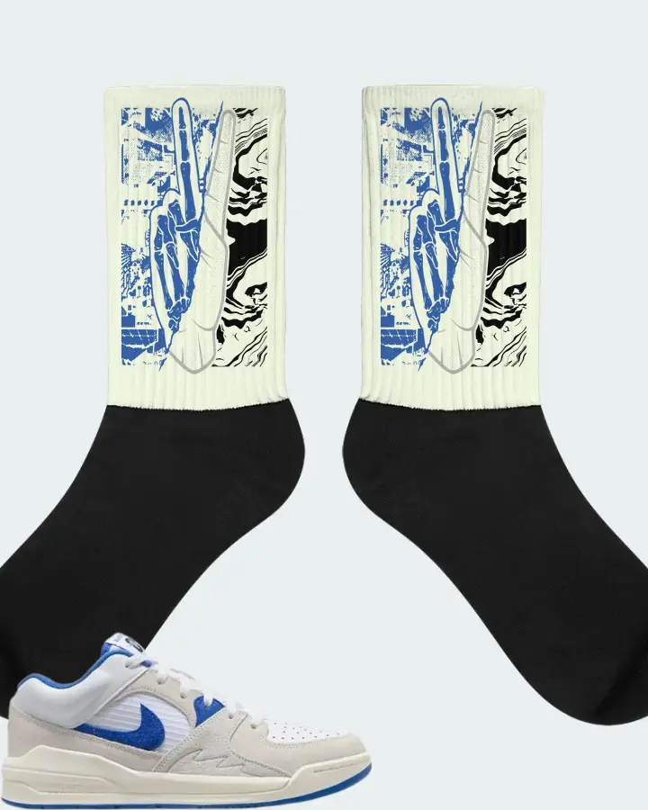 Jordan Stadium 90 Sneaker Matching Citron Socks - Peace of mind