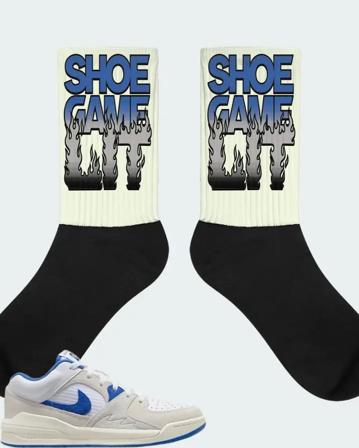 Jordan Stadium 90 Sneaker Matching Citron Socks - Shoe Game Lit Refreshed