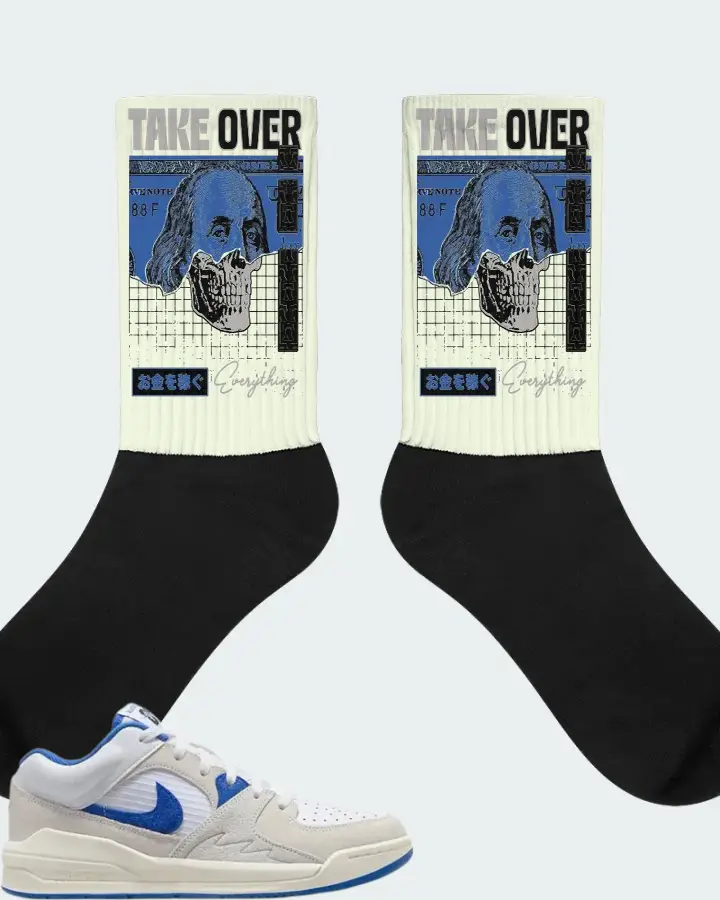 Jordan Stadium 90 Sneaker Matching Citron Socks - Take Over