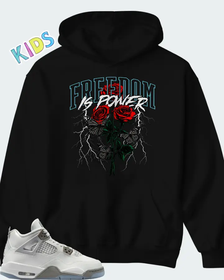 Air Jordan 4 GS Blue Chill Matching Kid's Hoodie
