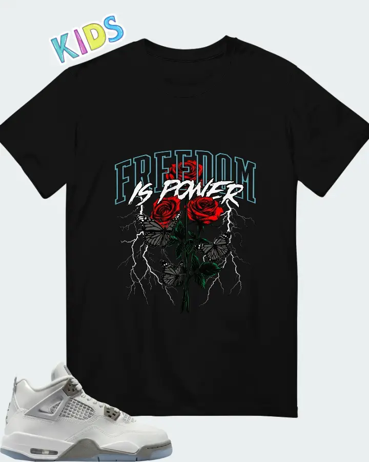 Air Jordan 4 GS Blue Chill Matching Kid's T-Shirt