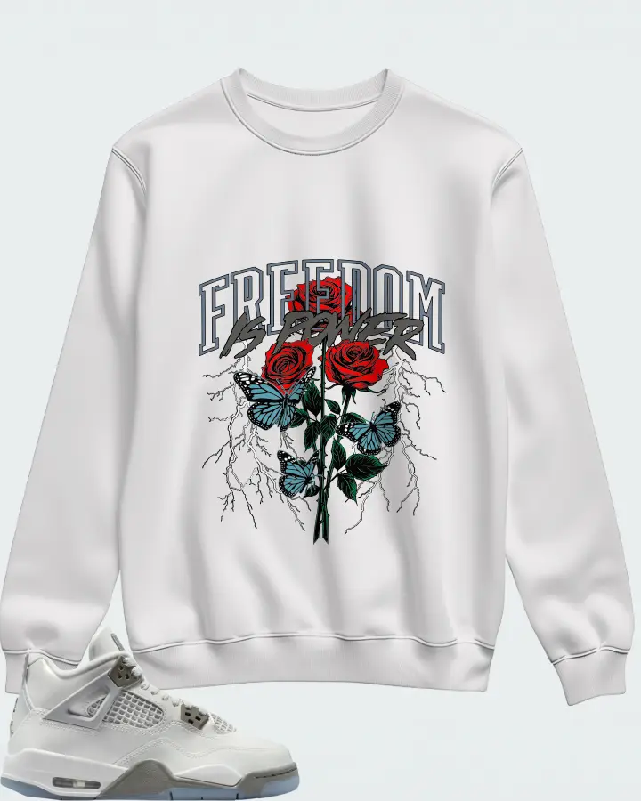 Air Jordan 4 GS Blue Chill Matching Sweatshirt