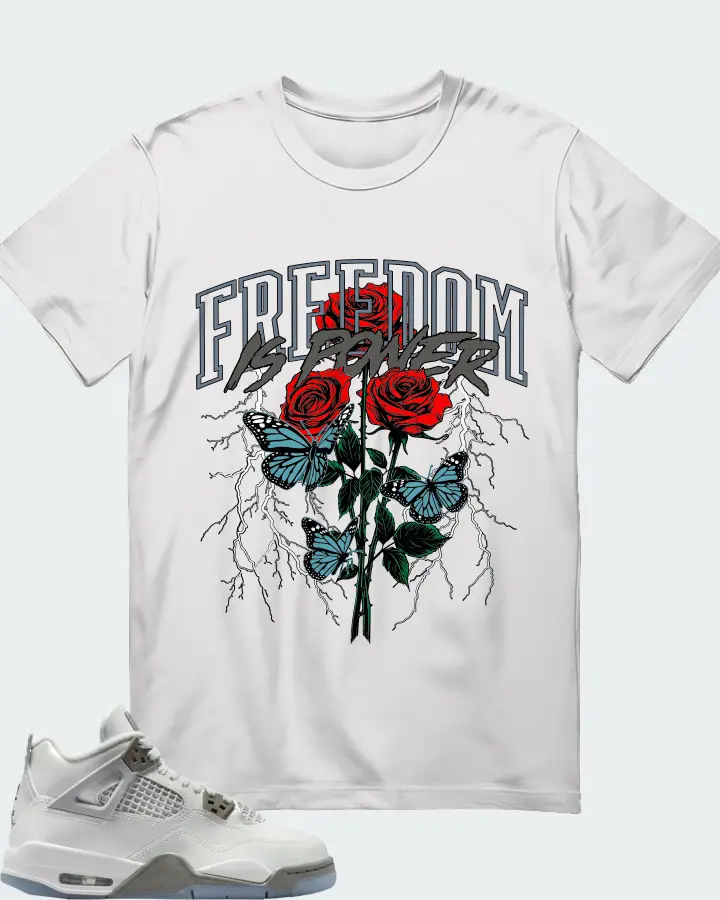 Air Jordan 4 GS Blue Chill Matching T-Shirt