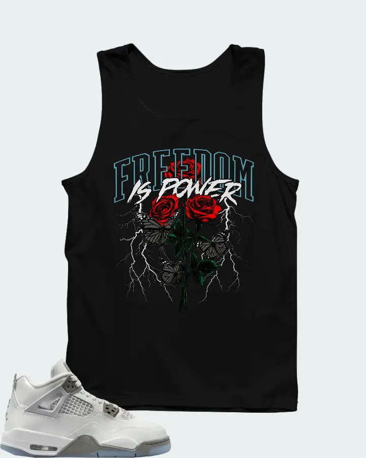 Air Jordan 4 GS Blue Chill Matching Tank Top