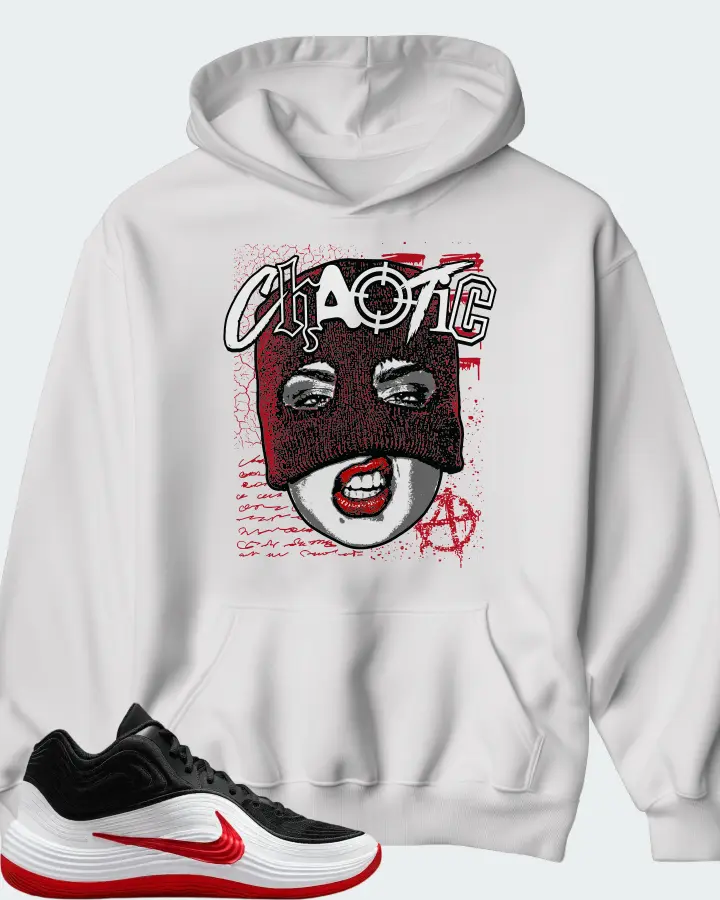 Nike Precision 8 MID Black WhiteUniversity Red Matching Hoodie