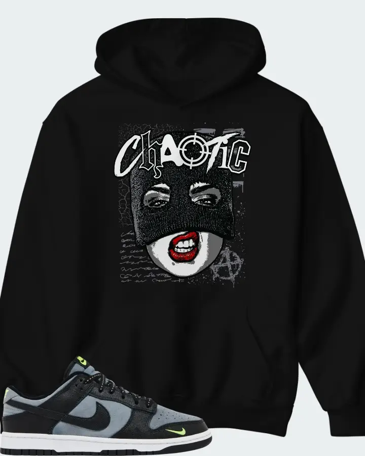 Nike Dunk Low Black Grey Green Strike Matching Hoodie