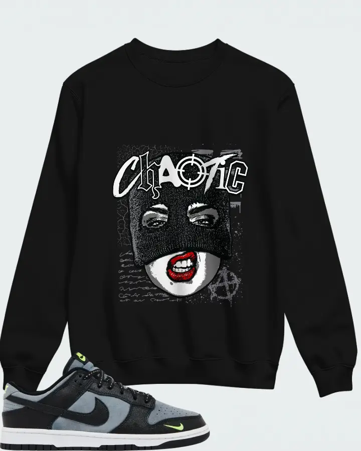 Nike Dunk Low Black Grey Green Strike Matching Sweatshirt