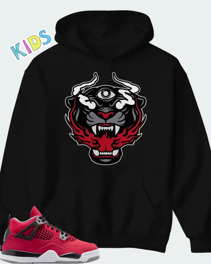 Air Jordan 4 Retro PS Toro Bravo 2026 Matching Kid's Hoodie