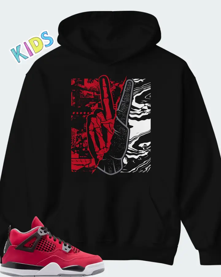 Air Jordan 4 Retro PS Toro Bravo 2026 Matching Kid's Hoodie