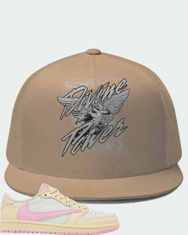 Travis Scott x Air Jordan 1 Retro Low OG Shy Pink Matching Hat