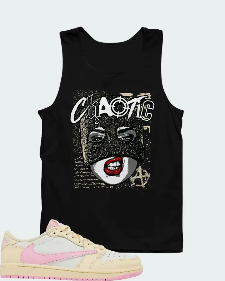Travis Scott x Air Jordan 1 Retro Low OG Shy Pink Matching Tank Top