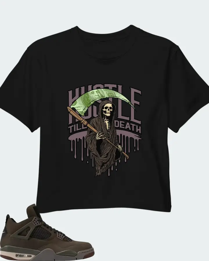 A Ma Maniére x Air Jordan 4 Retro Dark Mocha Matching Crop Top