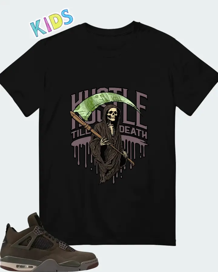 A Ma Maniére x Air Jordan 4 Retro Dark Mocha Matching Kid's T-Shirt