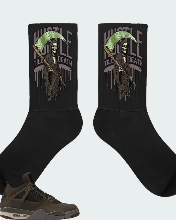 A Ma Maniére x Air Jordan 4 Retro Dark Mocha Matching Socks