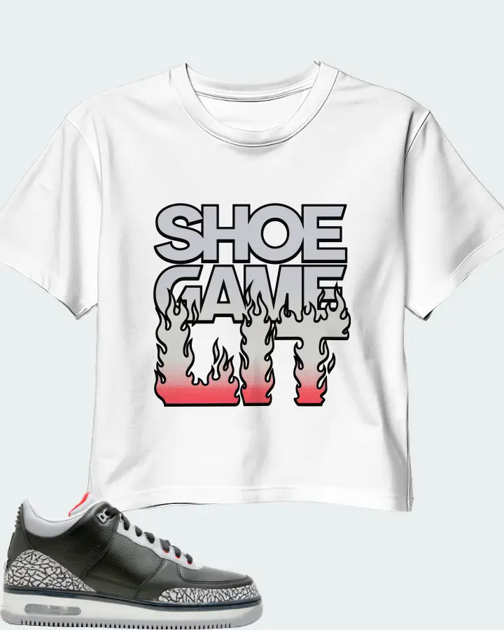 Jordan AJF 3 Sneaker Matching White Crop Top - Shoe Game Lit Refreshed